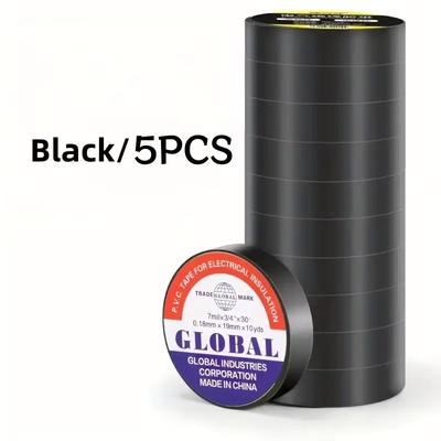 Temperature Electrical Insulation Tape Flexible Rubber Wire Protection Tape 5 Rolls