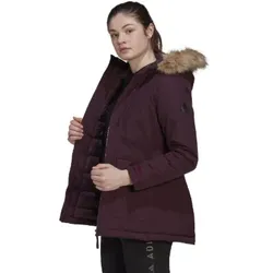 Mode&Accessoires Adidas AG Adidas Utilitas Hooded Mantel shadow maroon Damen - Mehrfarbig - XS