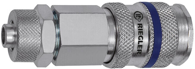 Riegler Raccord rapide NW 7,8, acier, raccord tuyau 12x9 (244.92-1-E)
