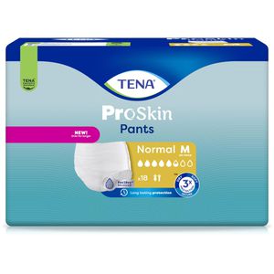 TENA Inkontinenz-Pants ProSkin Normal, Unisex, Größe M (80-110cm), Einweg, 5,5 Tropfen, 18 Stück