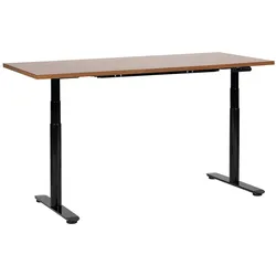 SCHREIBTISCH braunschwarz 160/72 cm elektrisch höhenverstellbar Destin IV