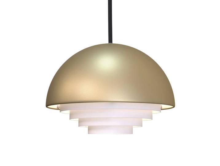 Belid Hängeleuchte Motown, Messingfarben, Metall, 36 cm, CE, Lampen & Leuchten, Innenbeleuchtung, Hängeleuchten, Pendelleuchten