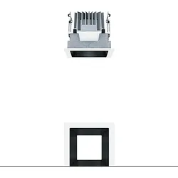 Zumtobel 60817889 LED Decken-Einbauleuchte P-INF Q100L 500-940 LDO BK WH