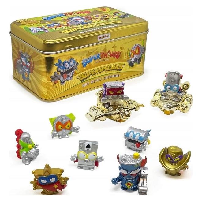 Magic Box Super Zings Things Golddose mit 9 Figuren Serie 3 (PST3V32TIN00)