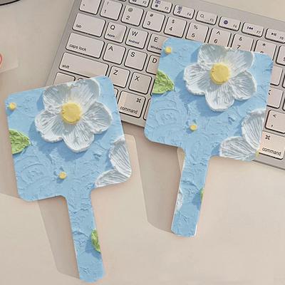 Fusion Finds Portable Flower Handheld Makeup Mirror For Women Cute Vanity Travel Mirror 10