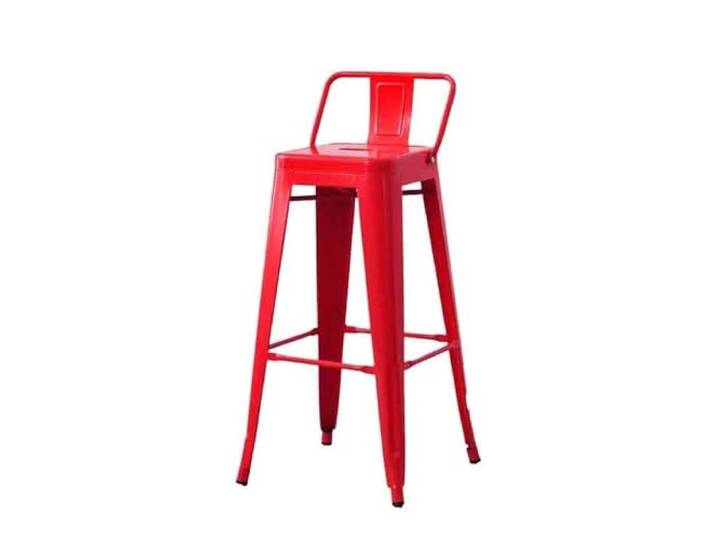 Barstühle Hochstuhl Eisen dekorative Barhocker Restauranthocker(Red)