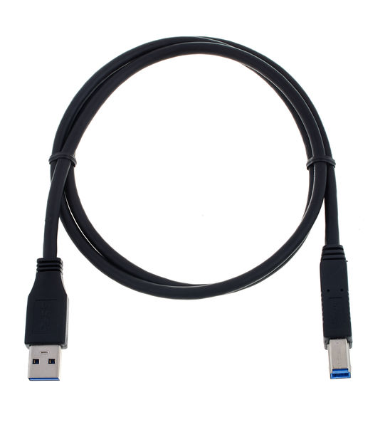 pro snake USB 3.0 Cable 1,0m nero