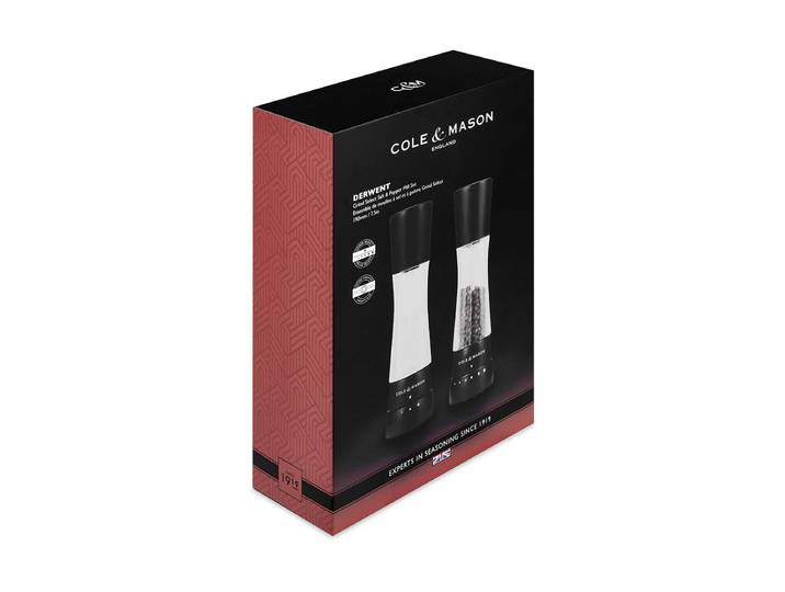 Cole & Mason Derwent PM/SM 190mm Duo Pfeffermühle Schwarz