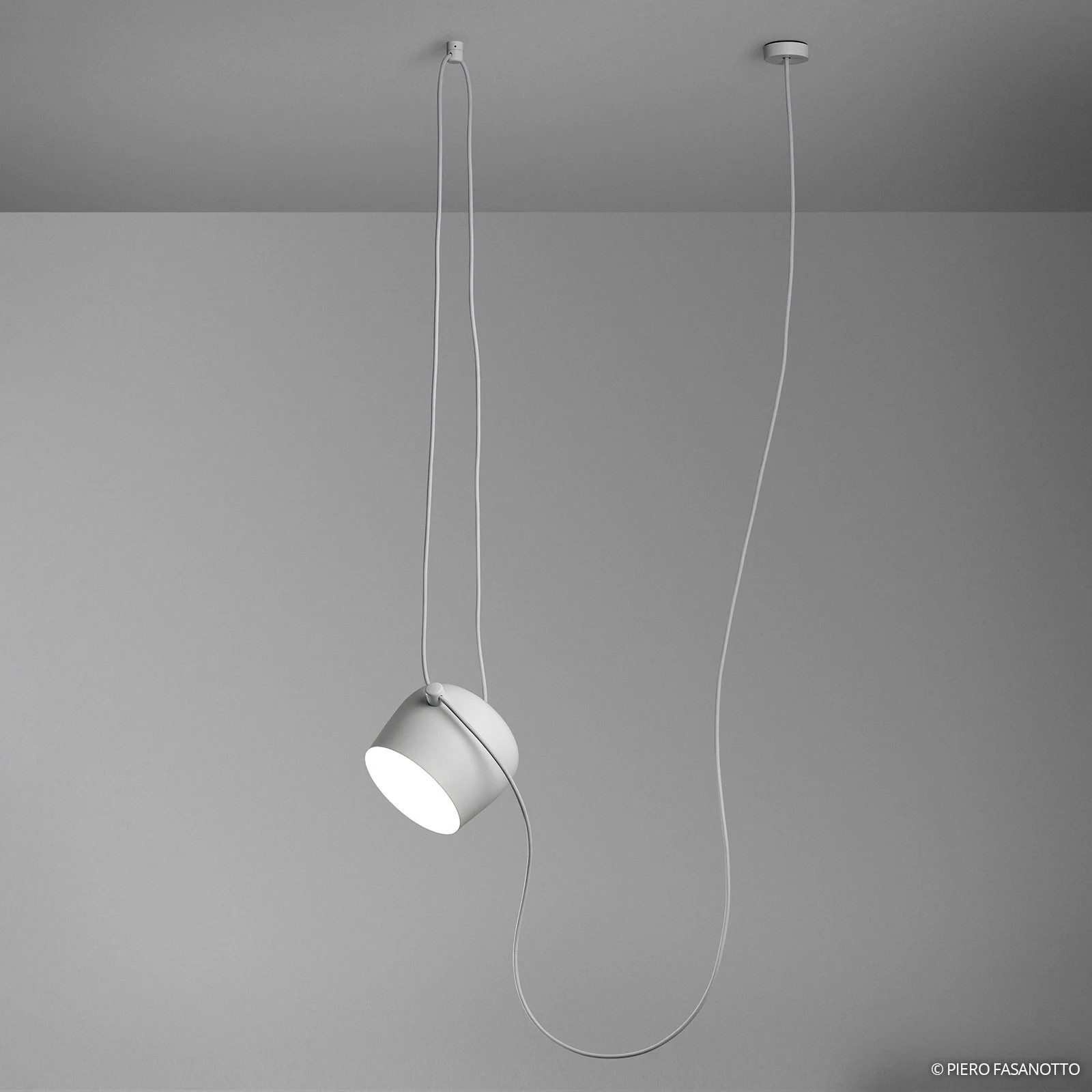 Flos Aim LED hanglamp wit metaal