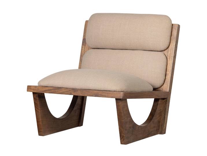 Livetastic Sessel Opulent, Natur, Akazie, Akazie, massiv, 70x75x80 cm, abwischbar, Wohnzimmer, Sessel, Sonstige Sessel