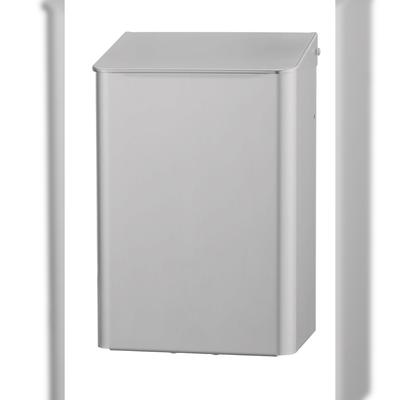 All Care MediQo-line Abfallbehälter - 6 Liter - Mülleimer geschlossen - Aluminium