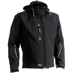 Herock,  Poseidon Softshell jas - Zwart - Maat M - Experts (M)
