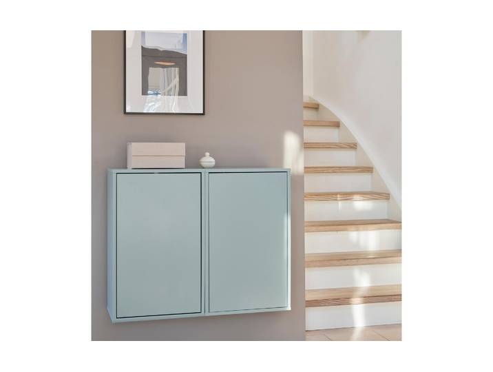 Mehrzweckschrank ReCollector , blau (hellblau), B:70cm H:43cm T:30cm, Schränke, Mehrzweckschrank