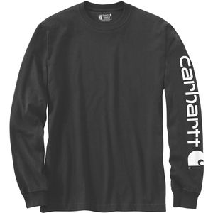 Carhartt Arbeitspullover Relaxed Fit Heavyweight Long-Sleeve, Logo Graphic, Sweatshirt, schwarz, Größe XXL
