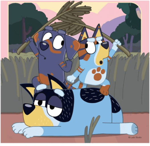 Ravensburger 3 x 49 Piece Jigsaw Puzzle Set Bluey Family Scenes from The Animated Series for Kids