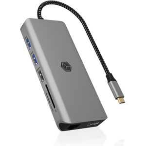 ICY-BOX Dockingstation IB-DK4061-CPD, USB-C 3.0, 100 Watt, HDMI, LAN, USB-C 3.0
