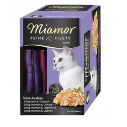 Miamor Feine Filets Mini Multibox in Gelee 8x50g Huhn und Thunfisch