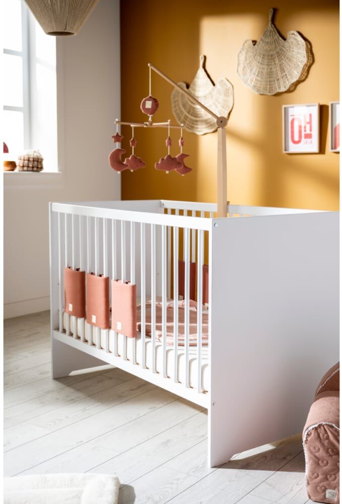 Baby Price Lit en bois Blanc 123x86x66cm