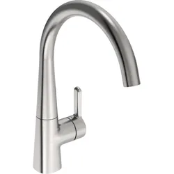 Hansa HANSADESIGNO Style Küchenarmatur 5101228380 Hebel seitlich, schwenkbar, Ausladung 219mm, Stahl gebürstet