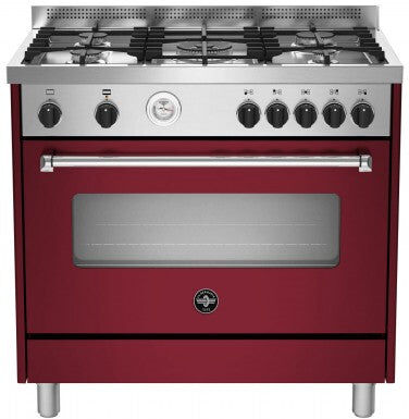 Ⓜ️🔵🔵🔵 LA GERMANIA AMN965GVIT - Cucina, 5 Fuochi gas, Forno Gas Ventilato, 90x60 cm, Vin