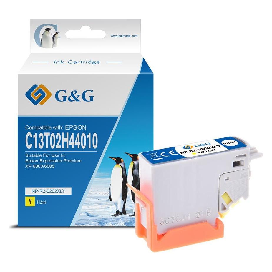 G&G kompatibel Ink mit C13T02H44010, NP-E-0202XLY, yellow (Y) (15178)
