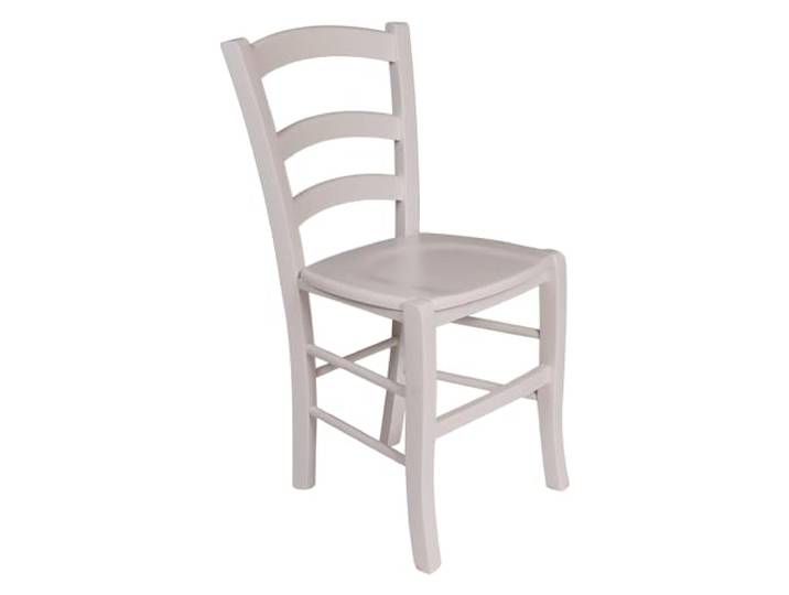 Dmora - Klassischer Holzstuhl, für Esszimmer, Küche oder Wohnzimmer, Made in Italy, cm 46x42h87, Sitzhöhe cm 47, Farbe Weiß