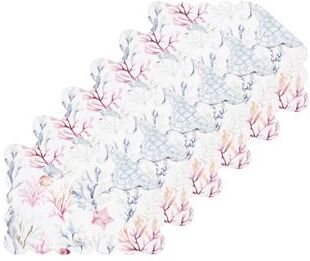 C&F Home Nori Coral Quilted Placemat Set 6