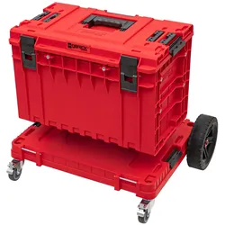 Qbrick, Leiter + Gerüst, Rollbare Plattform System ONE 2.0 Transport Platform Allterrain Red ultra HD rot (Gerüst, 75 cm)