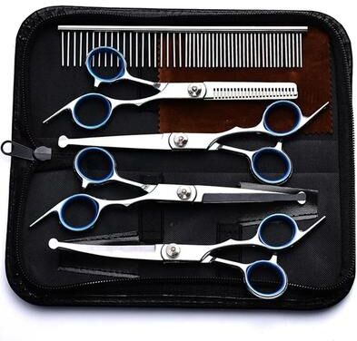 Inspire Essentials PrecisionPaw 5 Piece Professional Pet Grooming Scissors Set a