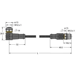 Turck Aktuator- u. Sensorleitung WKC4.4T-P #6628875