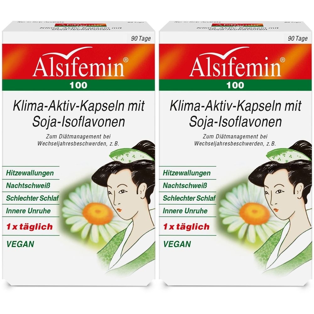 Alsifemin 100 Klima-Aktiv m.Soja 1x1 Kapseln 2x 2x90 St