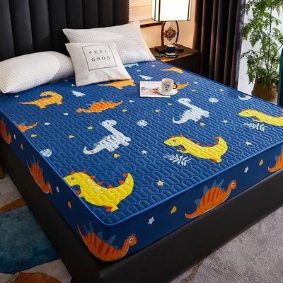Uplifted Finds Waterproof Quilted Latex Mattress Protector Pad Fitted Sheet Style Bed Cover 140 X 200 X 30 Cm 06