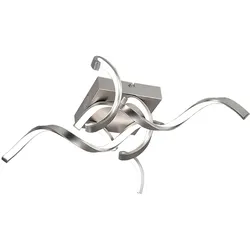 ROSSINI ILLUMINAZIONE INTRECCIO – LED-Deckenleuchte 40 W, 4000 K, satiniertes Nickel, IP20, modernes Design für Innenräume – Rossini-Gruppe – Deckenleuchte für Wohnräume