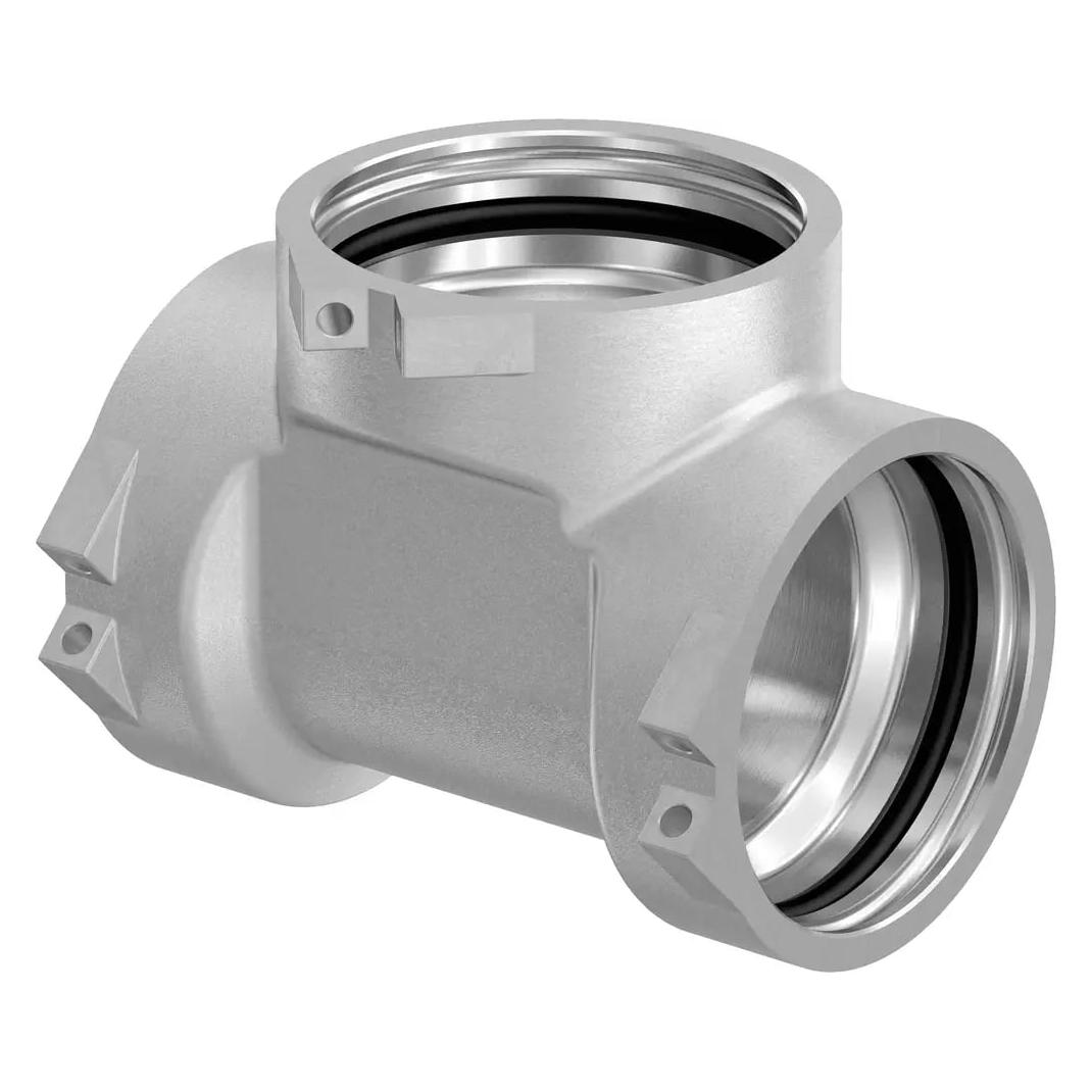 Uponor RS tee RS2-RS2-RS2 - forkromet messing (T-Verbindung) (1029142)