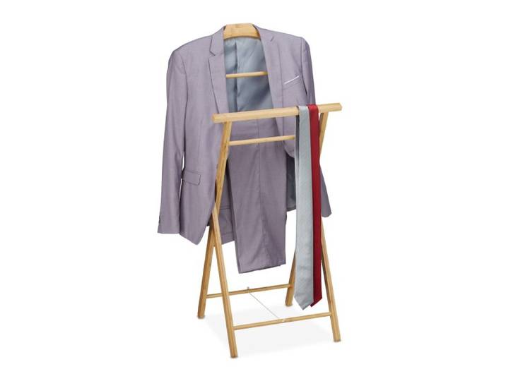 Relaxdays Valet de chambre bambou