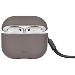 Uniq case Lyden DS AirPods 4 flint grey (Kopfhörer Hülle), Kopfhörertasche + Schutzhülle, Grau