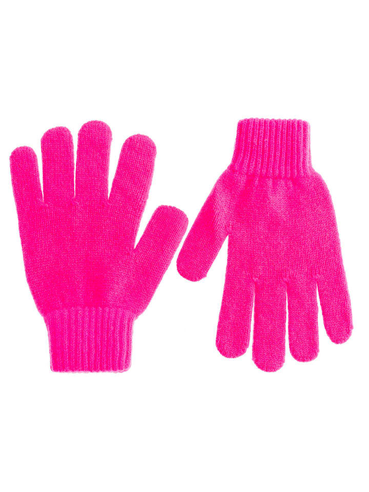 Zwillingsherz Kaschmir-Handschuhe in Pink - onesize