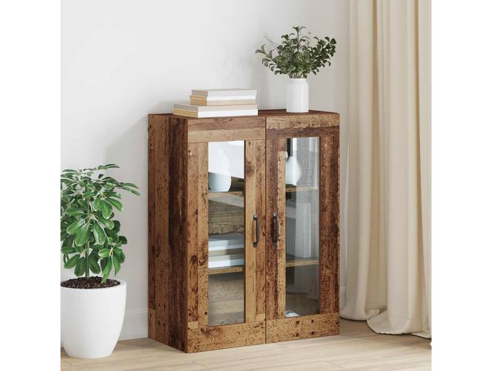 vidaXL Aufbewahrungsschrank Wandmontiert Altholz 69,5 x 34 x 90 cm
