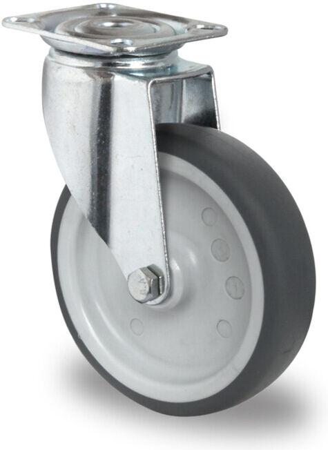 CASCOO Roulette pivotante ø 80 mm Série P2T2 à palier lisse (SAPE5C0080P2T2P0N)