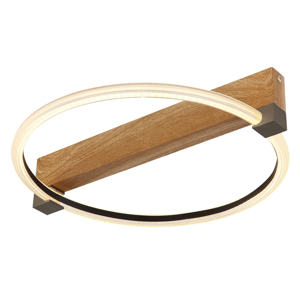 Globo Fletcher Plafondlamp van Hout en Metaal - Design