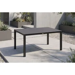 OUTFLEXX Esstisch, anthrazit, Aluminium/Spraystone, 160x95 cm