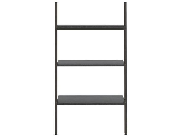 Bibliothèque - Noir - Étagère inclinée à 3 niveaux - pour salon - Noir 64x34x116 cm B4734