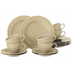 KAFFEESERVICE Beat Color Glaze Sandbeige 18-tlg.