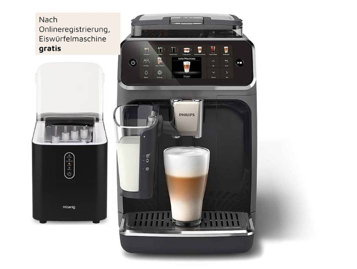 Philips Kaffeevollautomat EP5544/50 5500 Series, 20 Kaffeespezialitäten (heiß oder eisgekühlt), LatteGo-Milchsystem, SilentBrew Technologie