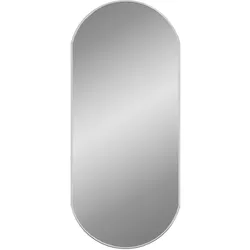 vidaXL Wandspiegel Silbern 80x35 cm Oval