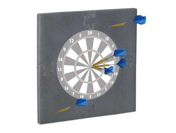Relaxdays Bordure de protection carrée R6 cible