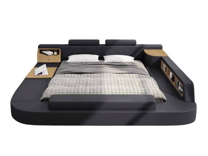 JVmoebel Multimediabett Luxus Polsterbett mit modernem Design und multifunktionaler Nutzung (1-tlg., Nur Bett), Made in Europa