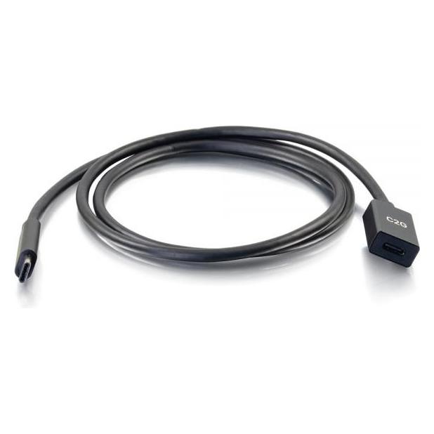 C2G Verlängerungskabel USB-C auf C 3.1 (Gen 2) Stecker/Buchse () (0.90 m, USB 3.2 Gen 2) (88658)