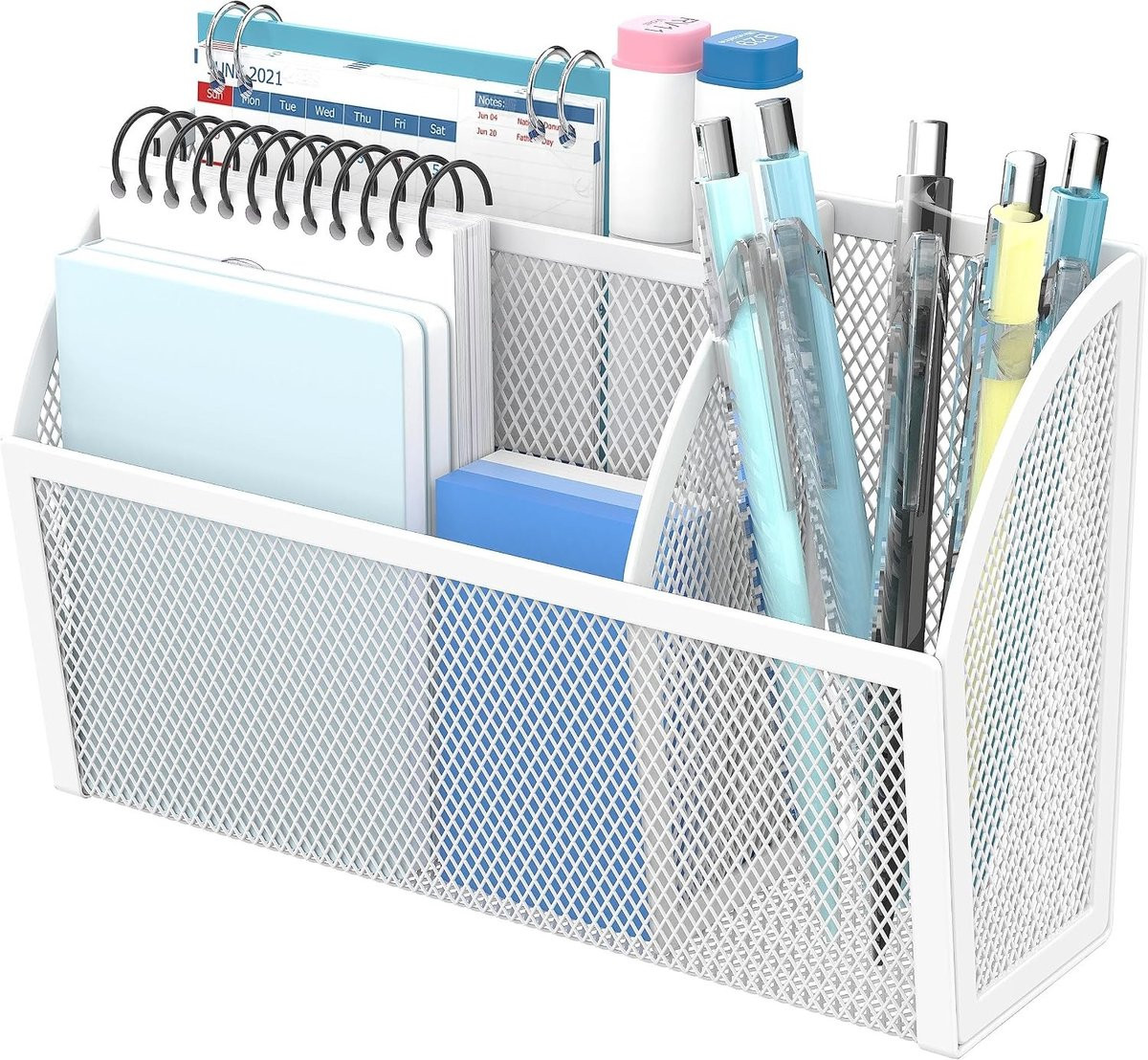Magnetische Pennenhouder en Organizer voor Whiteboard en Koelkast met 3 Compartimenten