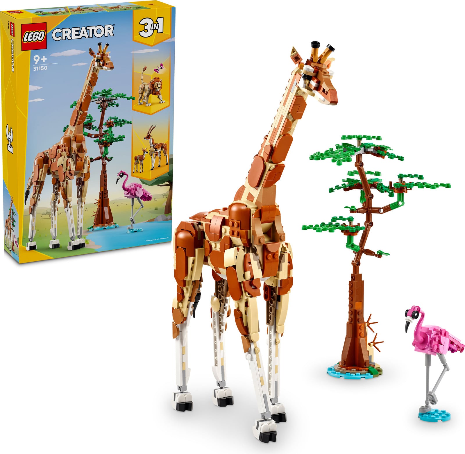 LEGO Creator 3 in 1 Wilde dieren uit de savanne 31150